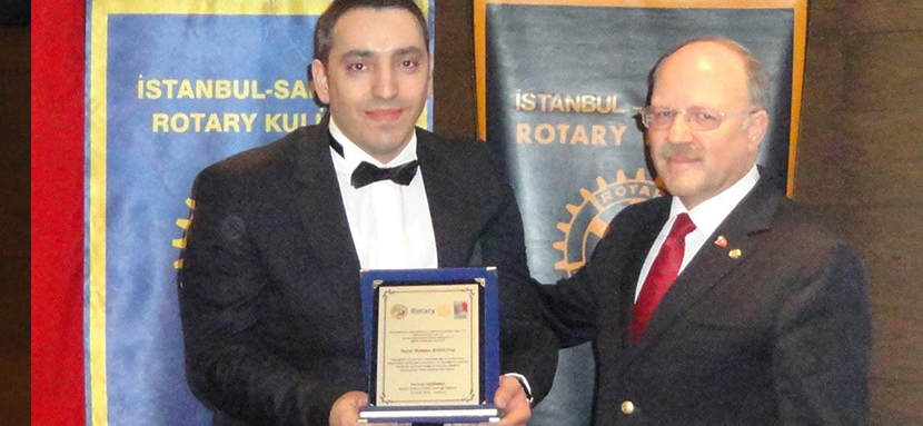Mehmet Kızıltaş’a Rotary Ailesinden Mesleki Üstün Hizmet Ödülü